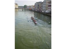 Regata das Festas de Bayonne. 8+ Sen Masc