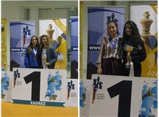 Rita Jorge e Rita Santos (Campeãs Nacionais Femininas Sub-18 e Sub-20)